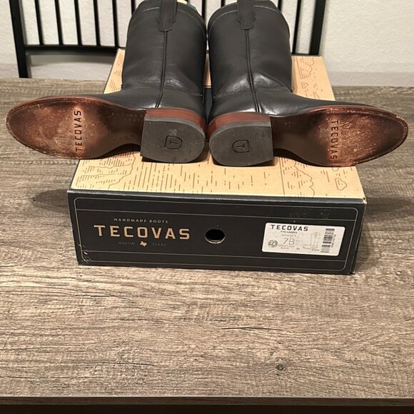 Tecovas The Harper Boots, Women's Size 7B, Midnight Calf - Picture 4 of 5